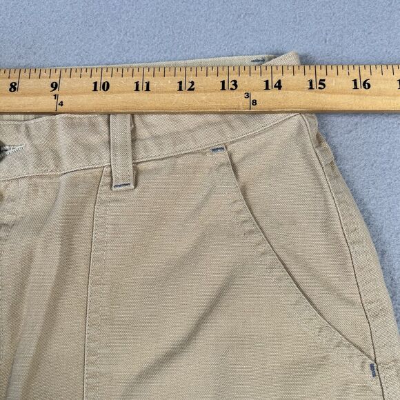 Patagonia Canvas Pants Women’s‎ 10 Beige Straight Leg High Rise Trousers - Picture 9 of 16